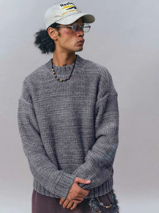 [Monterest] Relaxed Fit Gradient Knit Sweater