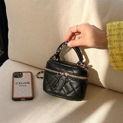 Mini Quilted Chain Crossbody Bag (4 colors)