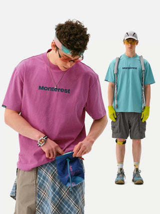 [Monterest] Quick-Dry Antibacterial Logo Crewneck Tee