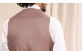 [CULTUM] Herringbone Wool Blend Suit Vest