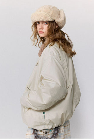 [Monterest] Detachable Fur Collar Deck Jacket