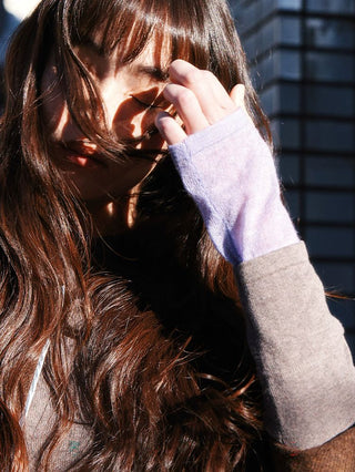 [Moromoro2] Asymmetric Collar Layered Knit  Sweater