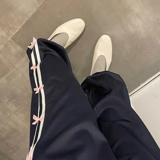 Ribbon detail jogger pants