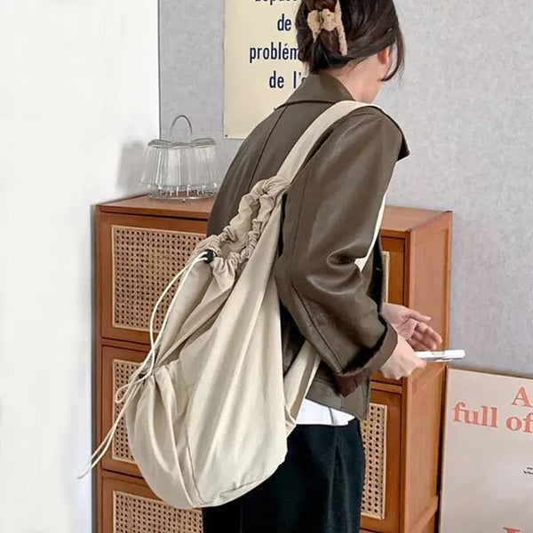 Peanut String Pocket Big Shoulder Bag