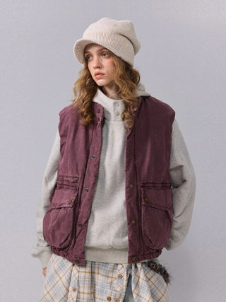 [Monterest] Washed Cotton Padded Work Vest