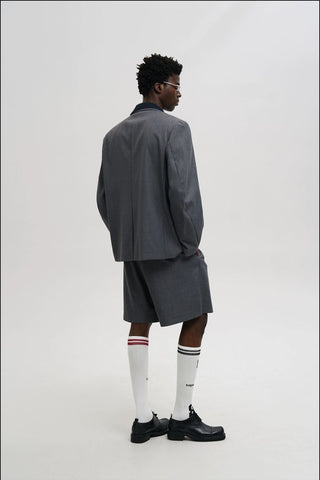 [MASONPRINCE] Arc-cut Structured Blazer/Pants