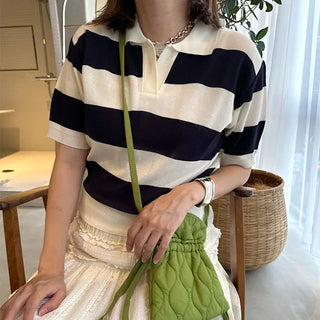 Colored striped knit