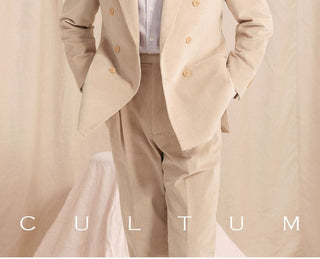 [CULTUM] Double-Breasted Cotton Corduroy Suit Set
