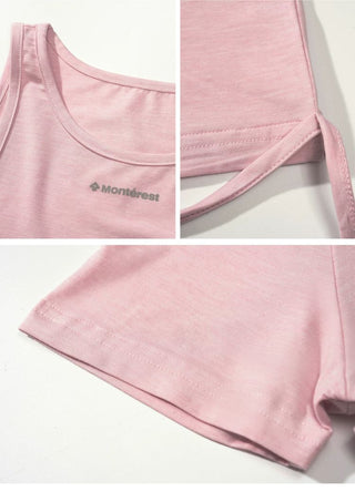 [Monterest] Slim Fit Tank & Tie-Front Tee Set