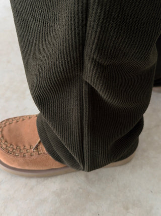 Steady Fleece-Lined Corduroy Wide Pants