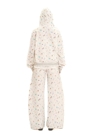 [Moromoro2] Horse & Rabbit Print Sweatshirt  Set