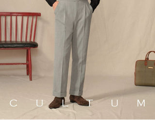 [CULTUM] Italian Pointed Collar Button-Down Shirt