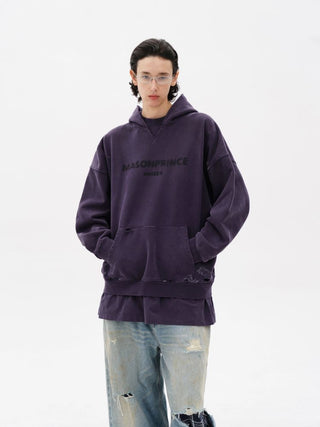 [MASONPRINCE] Layered Fake Two-Piece Hooded Sweatshirt