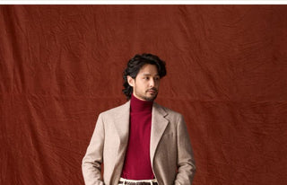 [CULTUM] Cotton Cashmere Blend Turtleneck Sweater