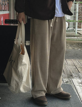Rond Corduroy Elastic Pants (5 colors)
