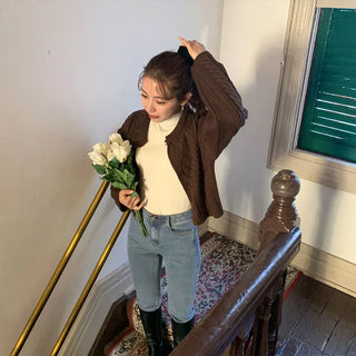 Simple Cable Cardigan