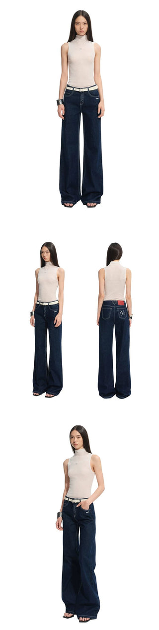 [NOTAWEAR] N4 Pro Italian Raw Denim Mid-Rise  Jeans