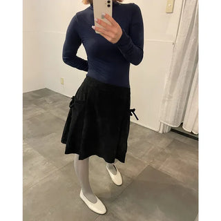 Corduroy Ribbon Skirt