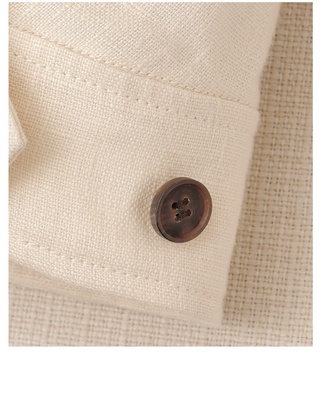 [CULTUM] Linen Harrington Jacket