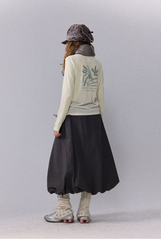 [Monterest] Merino Wool Blend Relaxed Long Sleeve Tee