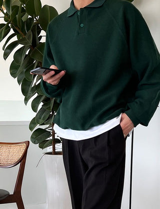 Minimalist Collared Sweatshirt (3 colors)