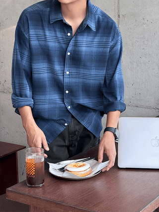 Jude Tartan Check Natural Fit Shirt