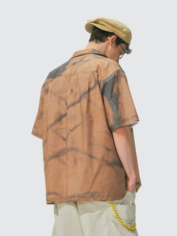 [Monterest] Tree Shadow Print Relaxed Shirt