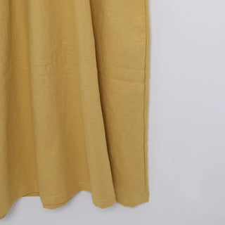 ex linen strap short-sleeved dress