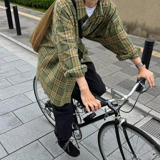 Boxy check shirt