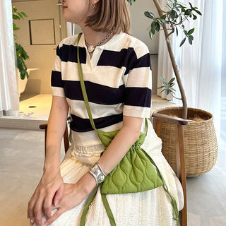 Colored striped knit