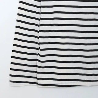 haru stripe boat neck T