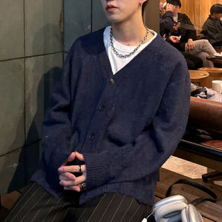 (Unisex) Soft V-Neck Cardigan