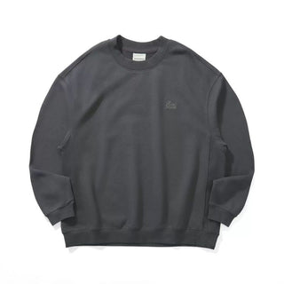 [Monterest] Relaxed Fit Logo Embroidered Sweatshirt