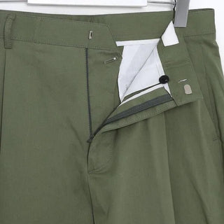Pintuck Wide Chino Pants