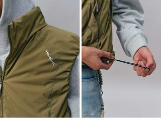 [Monterest] Water-Resistant Padded Stand Collar Vest