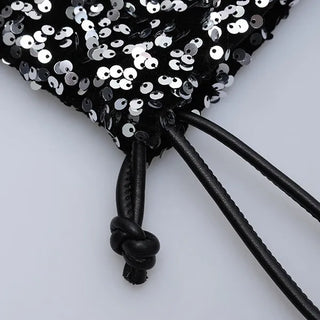 Sequined mini bag