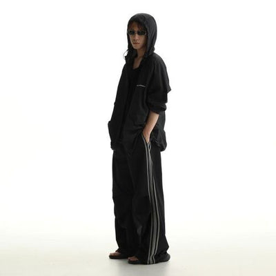 [MASONPRINCE] Side Stripe Parachute Pants