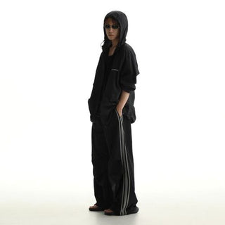 [MASONPRINCE] Side Stripe Parachute Pants