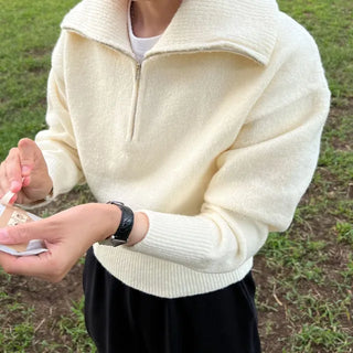 Soft Half-Zip Sweater
