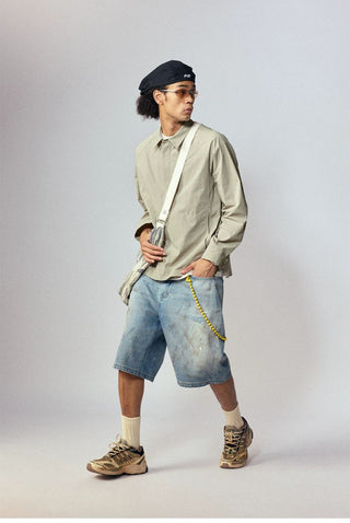 [Monterest] Quick-Dry Relaxed Fit Collared Shirt