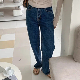Natural denim pants