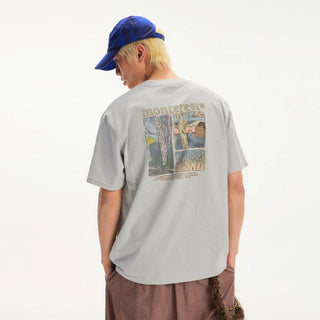 [Monterest] Washed Forest Print Relaxed Fit Tee