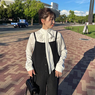 Tie blouse