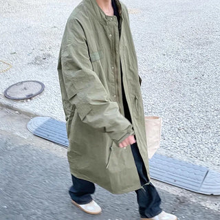 long windbreak coat