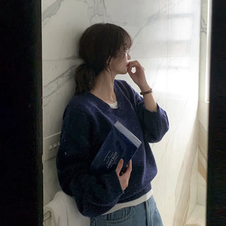 (Over 10,000 sold) V-neck knit - 5 colors