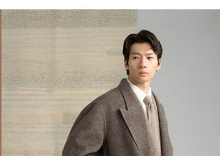 [CULTUM] Wool Blend Double-Breasted Long Coat