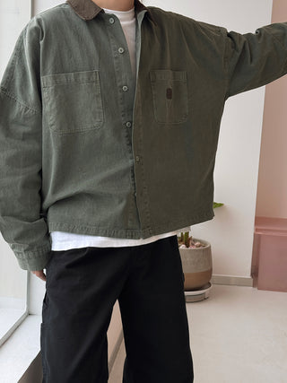 Slow Pigment Crop Work Shirt