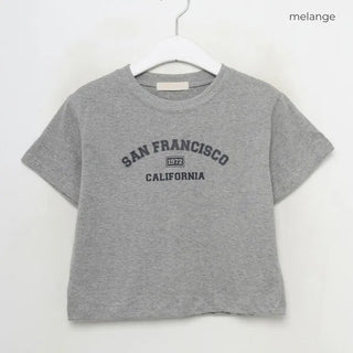 Lettering Cropped T-Shirt