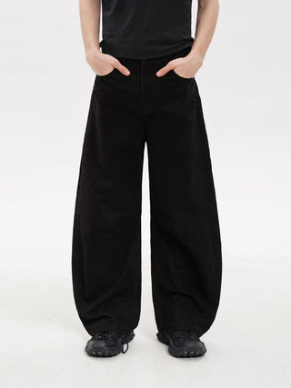 [MASONPRINCE] 3D Cut Curved Casual Pants