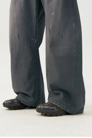[Monterest] Washed Double Pleat Wide Pants
